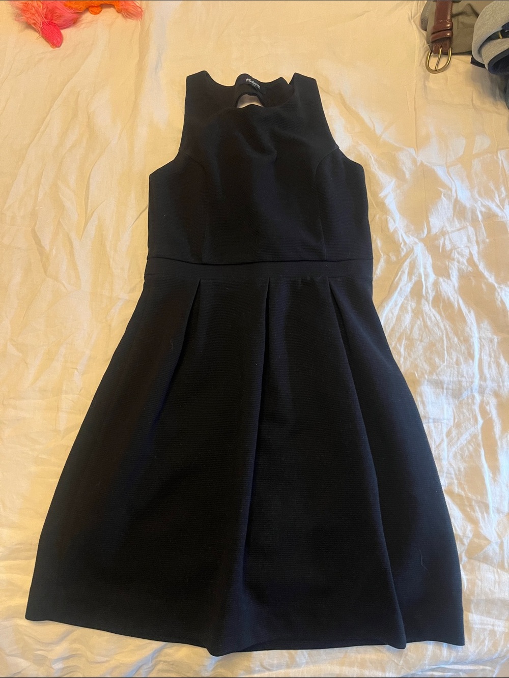 Madewell Black Sleeveless Fit-and-Flare Girls' Dress